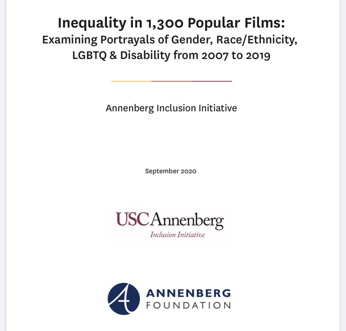 Mandatory reading, as always, from  @Inclusionists.  http://assets.uscannenberg.org/docs/aii-inequality_1300_popular_films_09-08-2020.pdf