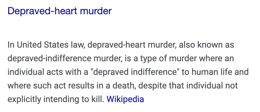 It's not mere negligence - it's criminal indifference to life or depraved heart murder.GOP KNEW & didn't just downplay risk, but actively sabotaged efforts to save lives. GOP mocked masks & social distancing, filed suits to remove local mask orders & incited Americans to go out