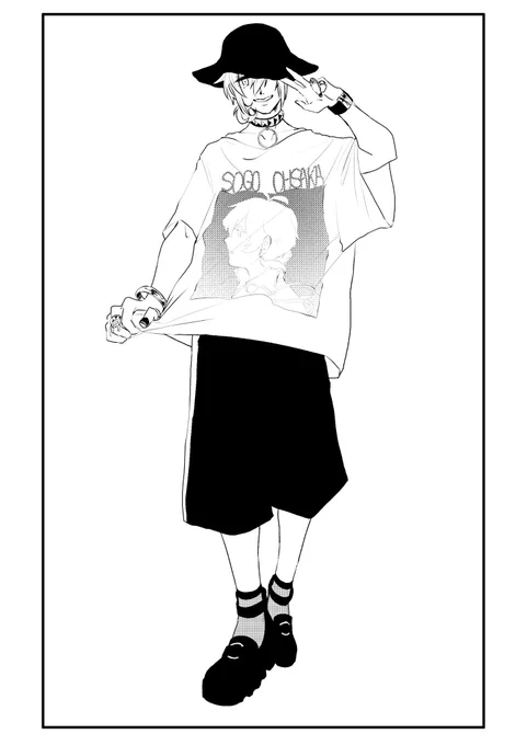 こういうアイドルグッズ的なシャツありそうというらくがき 