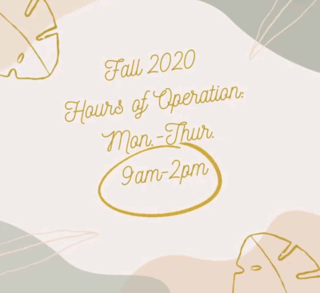Check out our updated hours of operation!