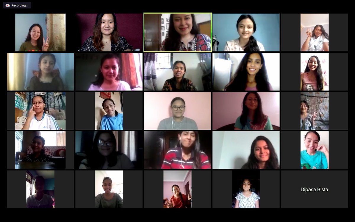 womenLEADnepal's tweet photo. Body Rights Activist @PandeyAnoushka leads a session on for our #LEADers on the 8th day of the Leadership Institute. She talked about body objectification and how it results in women’s underrepresentation inside boardrooms.
#wlead #LEAD2020 #LEADgoesVirtual https://t.co/E1U3Jk6m1l