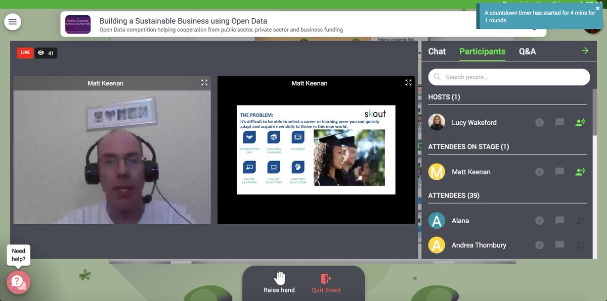 AnaekoLtd's tweet photo. Mini-pitch 2: Skout with Matt Keenan
#OpenDataforBusiness @opendatani https://t.co/cFzXOuyvh1