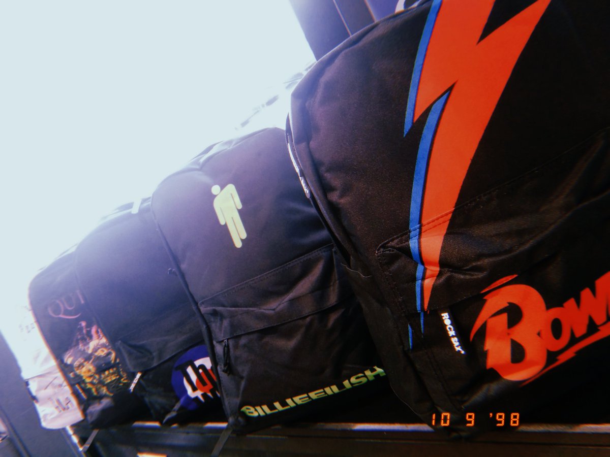 hmvExeter's tweet photo. We have new music themed backpacks by rocksax! Come in store and check them out!!
🎶🎶🎶
#hmv #hmvexeter #exeter #music #packback #rocksax #DavidBowie #BillieEilish #thewho #queen #PinkFloyd https://t.co/WXZtHosrhS