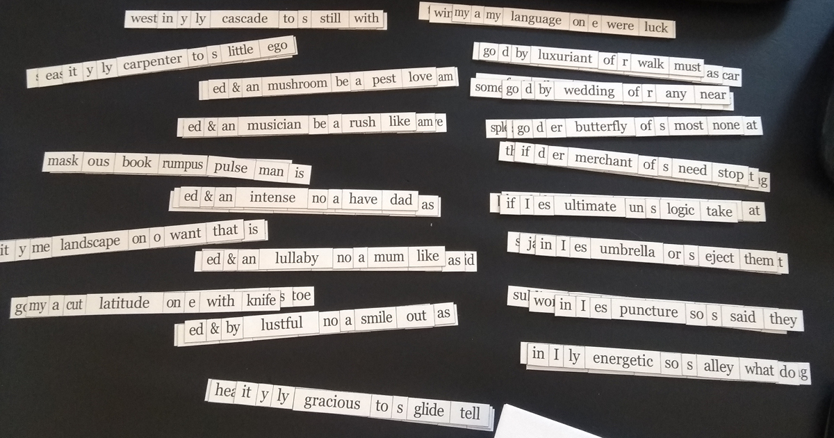 edbookfest's tweet photo. ๐คWhat could you create using 30 randomly selected of words? This was one of the tasks Writers in Residence @EleanorJThom and @LeylaJosephine1 set our #CitizenEdi participants earlier this summer โ a fridge magnet poetry challenge! ๐งฒ๐โ
๐ Read more ๐
https://t.co/YngxStrspm https://t.co/ENDjcTIwra