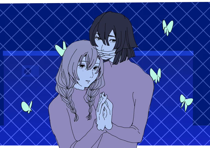 「沈むように溶けていくように」

#夜に駆ける 
#おばみつ
#トレスパロ 