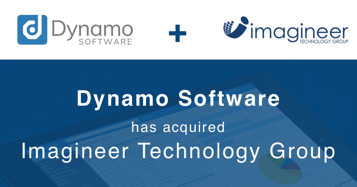 imagineer_tech's tweet photo. We’re excited to announce that Dynamo Software has acquired Imagineer Technology Group! This acquisition brings together great minds and great technology, solidifying #Dynamo’s #leadership position in the #HedgeFund space. Learn more: https://t.co/LbYW5JL6bV https://t.co/EfD7nUdEh6