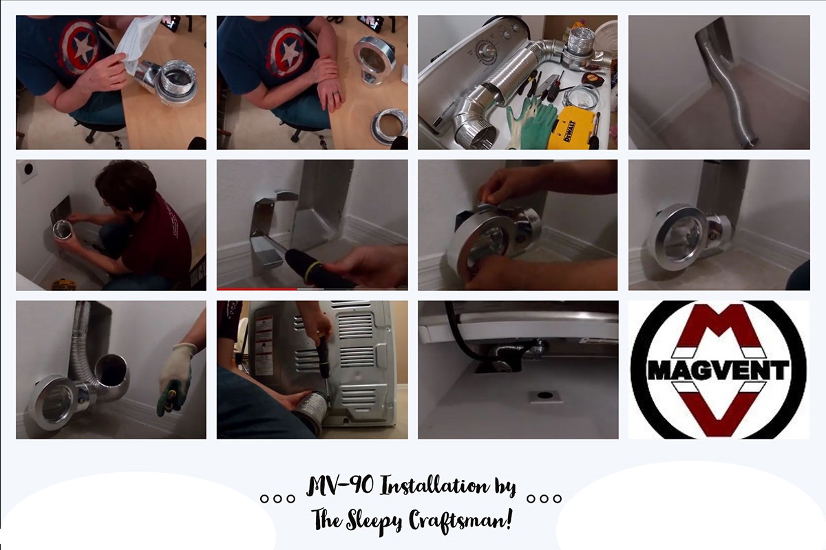 MagVentLLC's tweet photo. MagVent, LLC loved the opportunity to work with @sleepycraftsman ! Great installation! Contact us today for assistance in choosing the correct MagVent product for your dryer vent pathway! #diy #laundryroommakeover #dryervent #magvent #testimonialthursday https://t.co/dEsi2XM9YX
