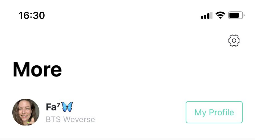 There seems to be some confusion about Weverse and profiles and followers and # and posts. Let me help.First you have to update your profile. If your app doesn’t show the option check your App Store for the update. Go to > MORE, on the bottom right, to set your profile +