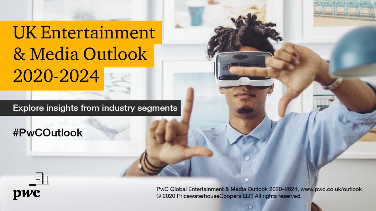 As the #Entertainment and #Media industry navigates into the post-pandemic world, #PwCOutlook explores seven long-term growth opportunities. Find out more about industry trends and performance - pwc.to/3lZM74h