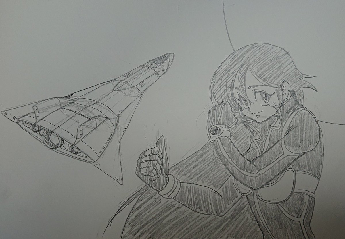 今日の夜のお絵描き 
