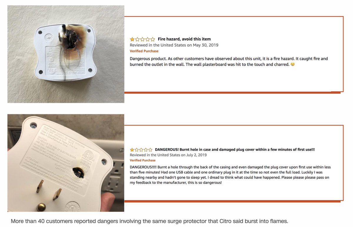 When Amazon finally did pull the surge protector, it not appear to provide any notification to customers, including to the CNN reporters who purchased it as part of our investigation. And it did not post any message on its site about why:  http://cnn.it/3bKFpKL&nbsp;