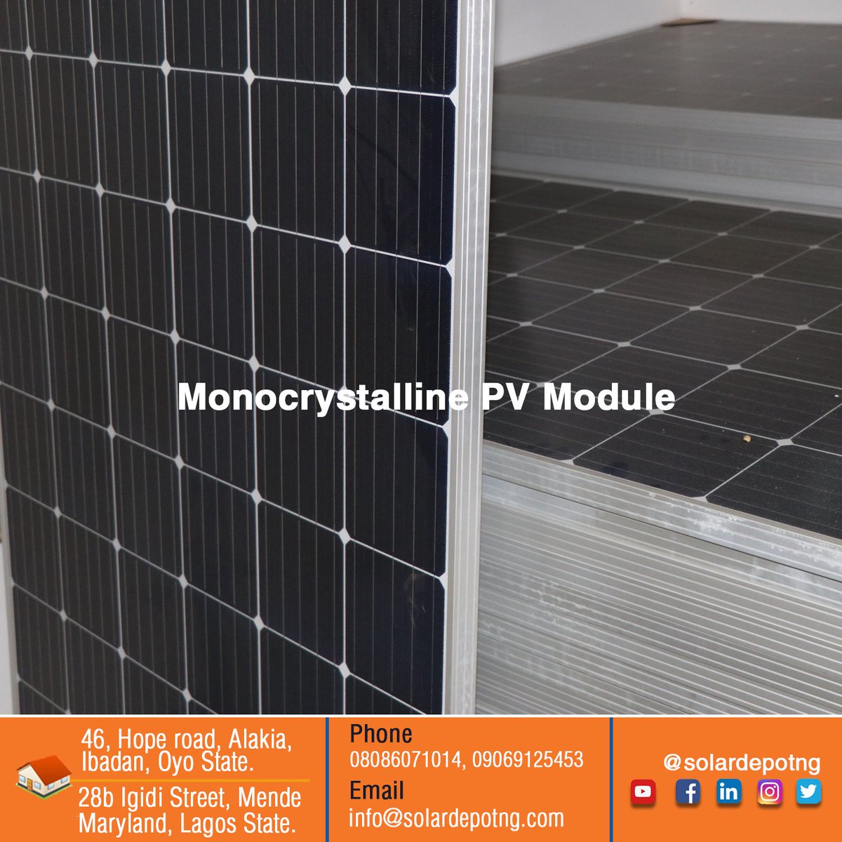 SolarDepotNG's tweet image. Quality solar roof mounts make your panel arrangement neat and add a touch of class and beauty to your installation.

At Solar Depot, Our premium quality roof mounts are durable and last a lifetime!!! 

Click the link below to learn more:
solardepotng.com/solar-panel-mo…

#solarroofmount