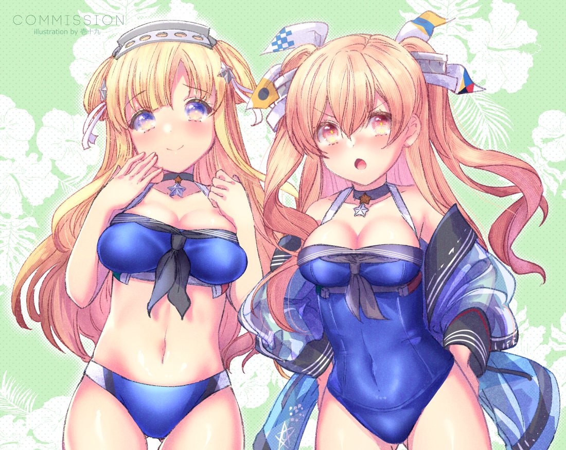 アトランタ(艦これ) 「もしかしたら海外艦を描いてるイメージがあんまりないかもしれないけど、実は意外と描」|壱十九 / illustratorのイラスト