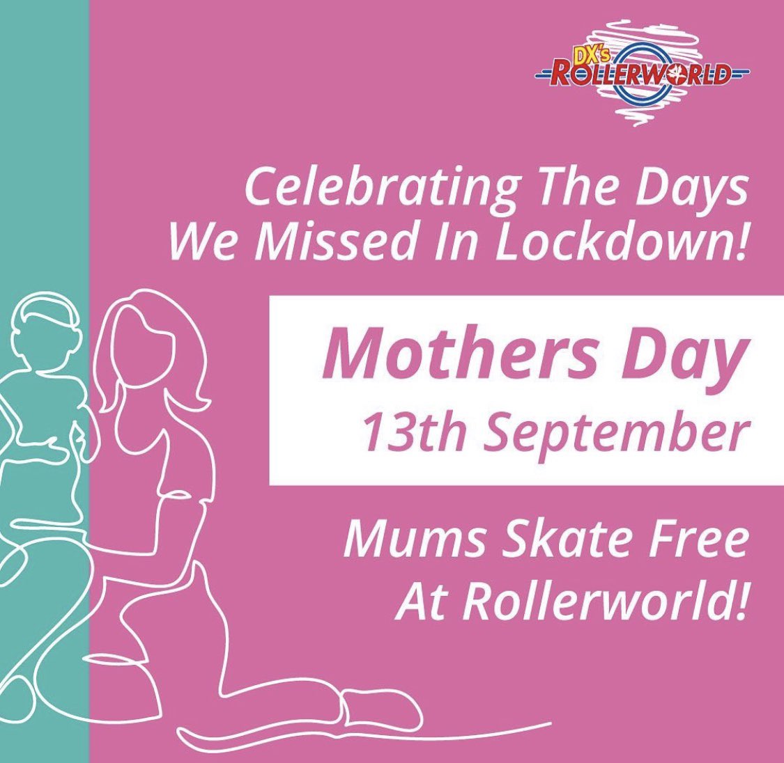 Join us this Sunday....Mums skate FREE as we are celebrating the days we missed during lockdown! BOOK ONLINE NOW!! #mothersday #SupportLocalBusinesses #colchester #essex #daysout #familyfun
