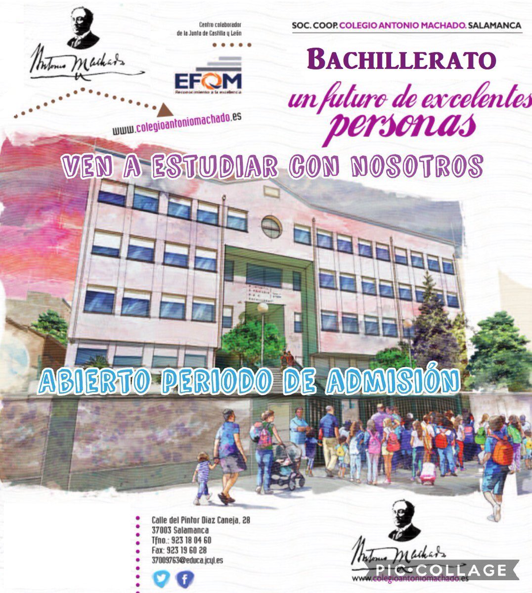 ColegioAmachado's tweet photo. ¿Quieres hacer bachillerato? Ven a estudiar con nosotros #bachillerato #salamanca #ebau https://t.co/1jh4Pg4mzQ