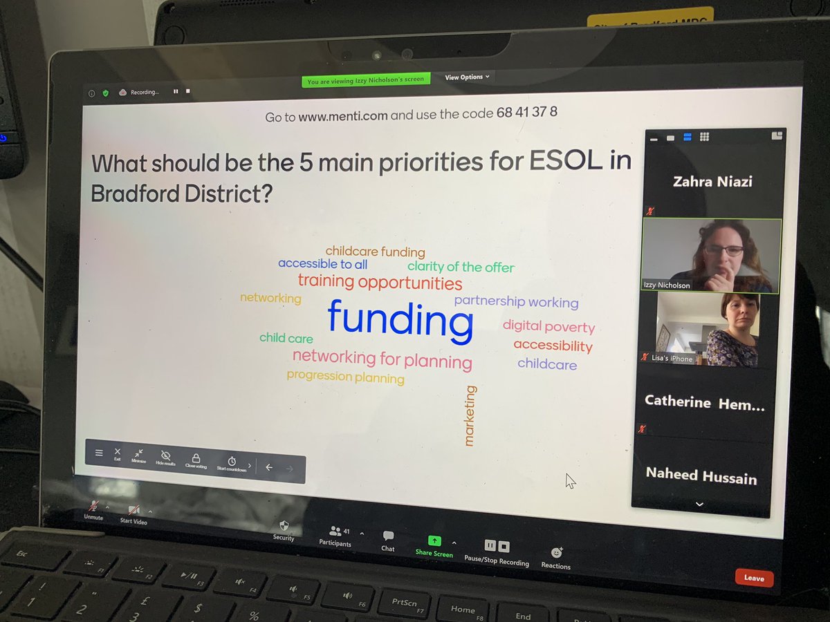BfdForEveryone's tweet photo. Great presentation from Izzy discussing the new English For Everyone project that has replaced #TalkEnglish in the district as a result of our work for example removing the 12mth eligibility. Sustainability is key for learners to get access to the support they need. #LEYH https://t.co/dSp44ioT7E