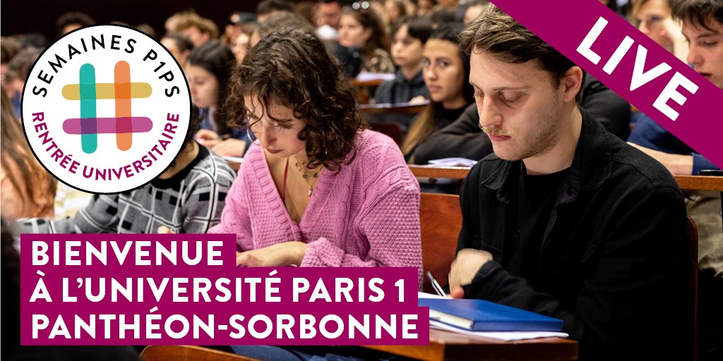 👩‍🏫Vous faites votre première rentrée à #Paris1PanthéonSorbonne ?

🔴Participez au live de rentrée lundi 14 septembre à 15 h.

Ne manquez pas ce rendez-vous afin d’en savoir plus sur l’université et préparer au mieux cette #Rentrée2020.

Toutes les infos 👉 swll.to/zJCSV