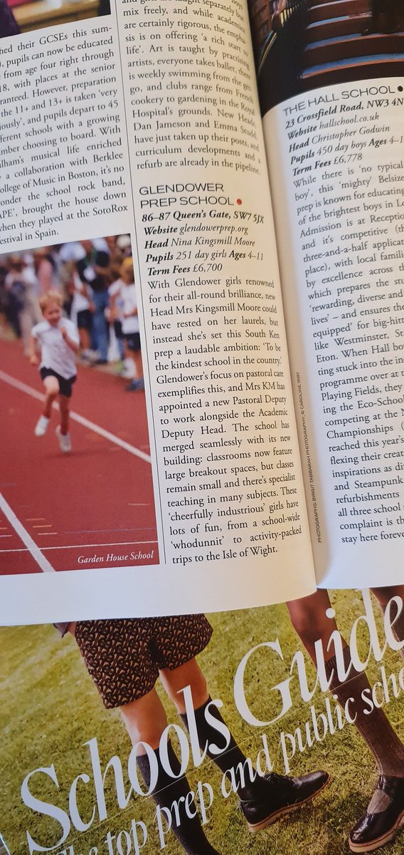 GlendowerPrep's tweet photo. We are thrilled to be included in @SchoolsTatler @Tatlermagazine Schools Guide 2021. #Glendower #topprepschool #london #schoolsguide https://t.co/tibhBpney0