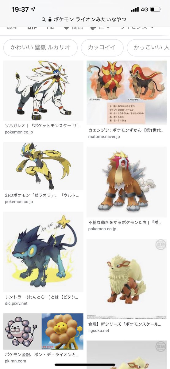 an____BW25 ライオンみたいなポケモン気になって検索した(笑)絵面が強