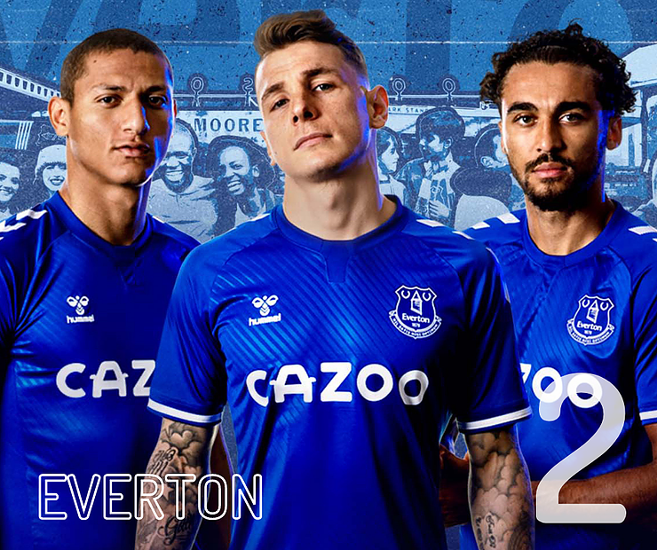 2. Another of the clubs to see a massive boost in sales since moving away from betting sponsor. But that might also have something to do with the fact that it's a stone-cold stunner. A diagonal texture on the shirt and the V's on the sleeves looks outstanding. An instant classic.