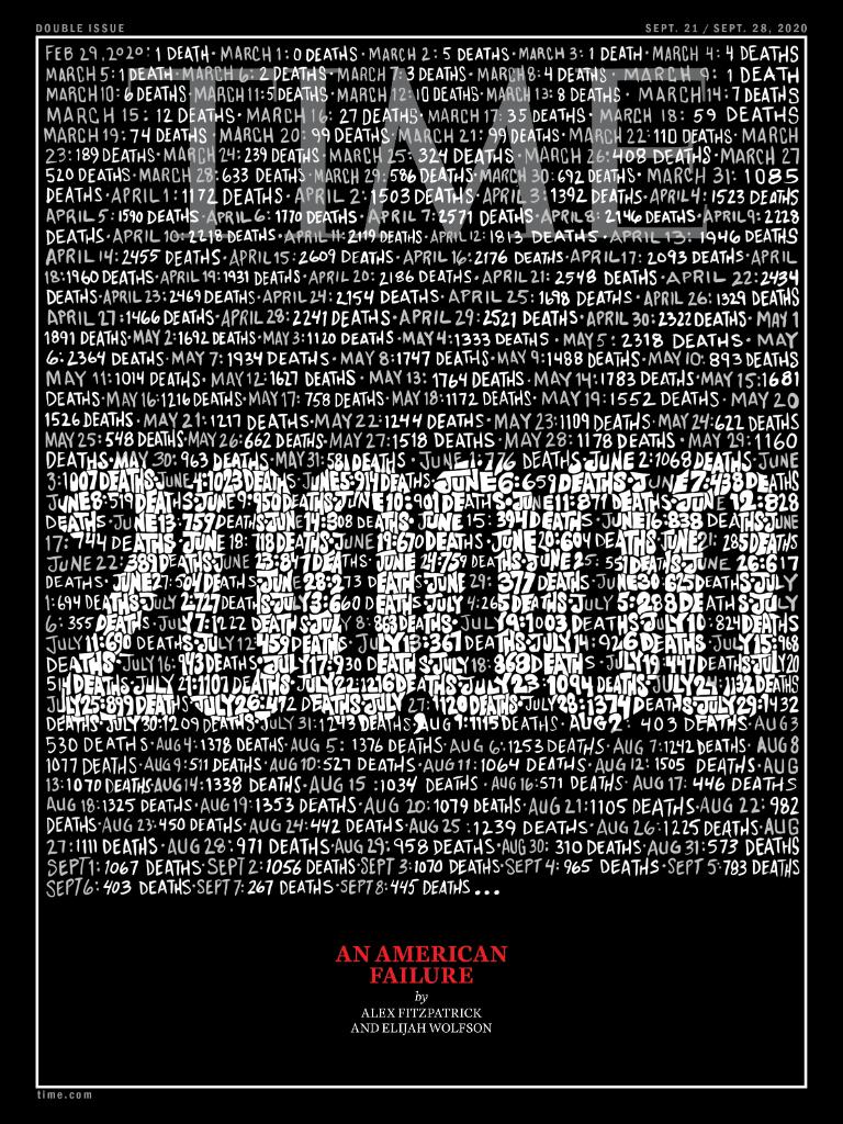 TIME’s new cover: COVID-19 has killed nearly 200,000 Americans. How many more lives will be lost before the U.S. gets it right? ti.me/3k8jpft