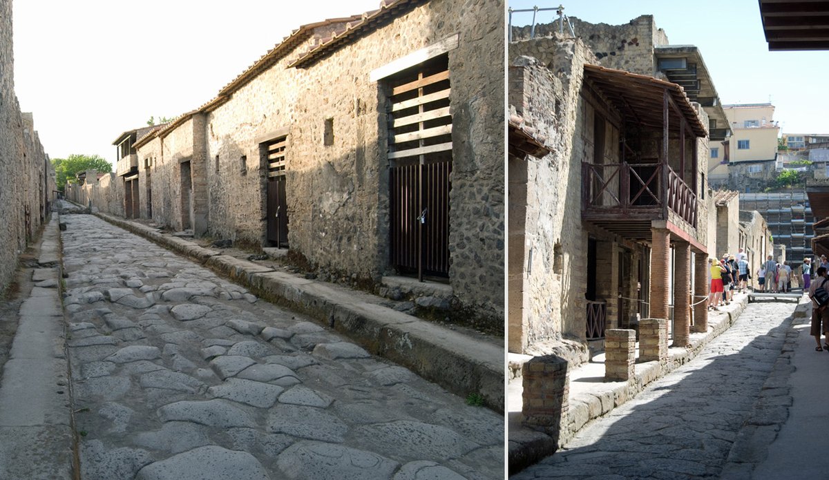 Por lo tanto, hoy podemos pasear por sus ordenadas calles y adentrarnos en las diferentes casas y establecimientos o visitar sus templos y lugares de esparcimiento.