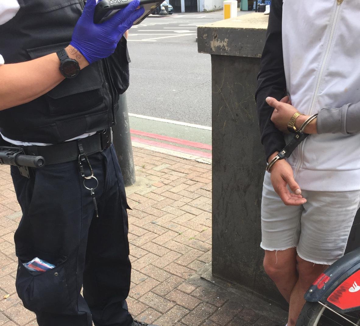 MPSWoodberryDwn's tweet photo. Two males engaging in blatant #ClassA drug use in a telephone box at #ManorHouse in the middle of the day on Tuesday. Both #StopandSearched, one found with #CrystalMeth, #Arrested and given a #Police #Caution as it was his first offence. Both given #ASB warnings. https://t.co/5EWEDWi55q