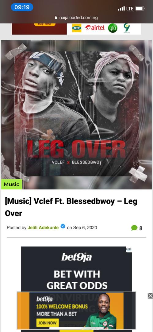 SamuelPresh's tweet photo. Listen to good music from @VCLEFGRAMO2 ft @Bleszdbwoy
and feel alright
Get good music here๐
https://t.co/Tz2r0N5bTP
#LegOverByVclef https://t.co/69kC8ydzm3