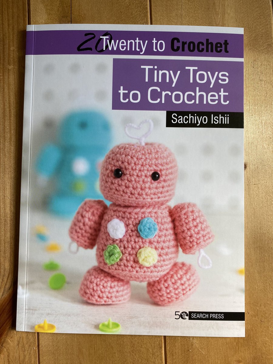 I got an advance copy of my next book, 20 to make Tiny toys to crochet. Exciting! @SearchPress #crochettoys