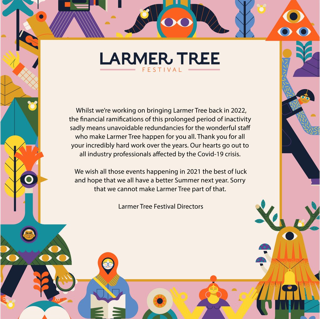 🦚 Statement from Larmer Tree Festival
