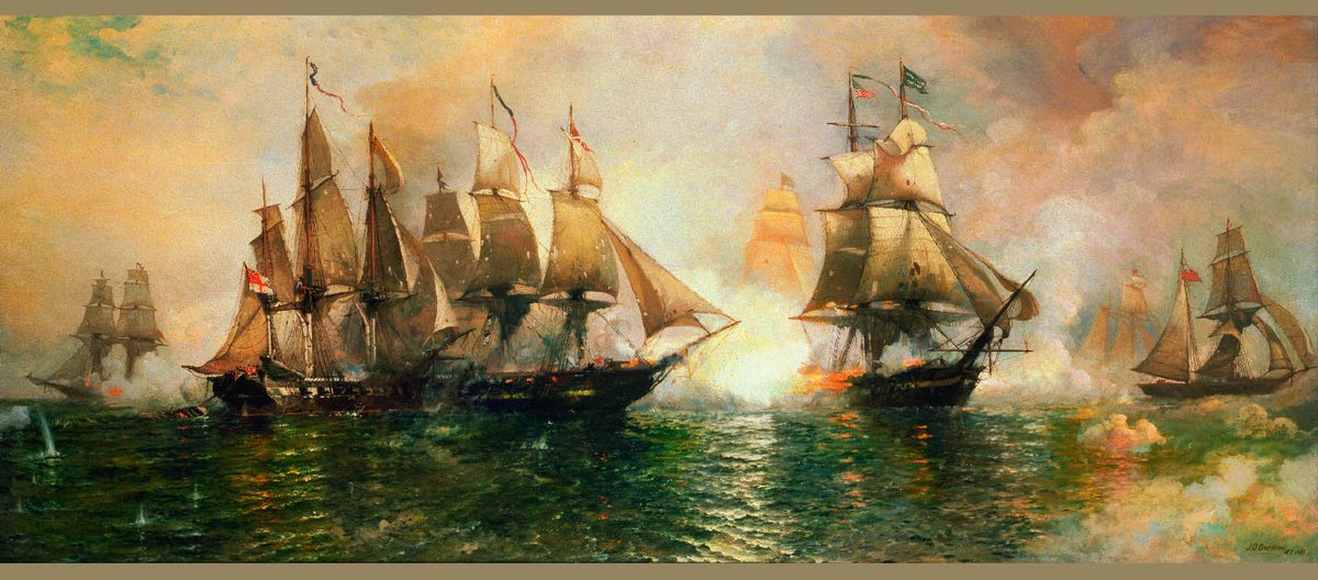 a signal victory over their enemies on this lake. The British squadron, consisting of two ships, two brigs, one schooner and one sloop, have this moment surrendered to the force under my command after a sharp conflict.I have the honor to be, Sir, very respectfully,13/x