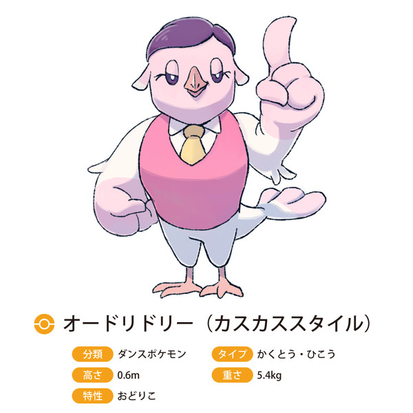 無色 オドリドリの新スタイル これポケモンの次回作に出るって噂やで オードリー春日っぽいキャラが アニポケに出てたのも 新作に実装されるからやねんな 納得した T Co Y2unnavbmz Twitter