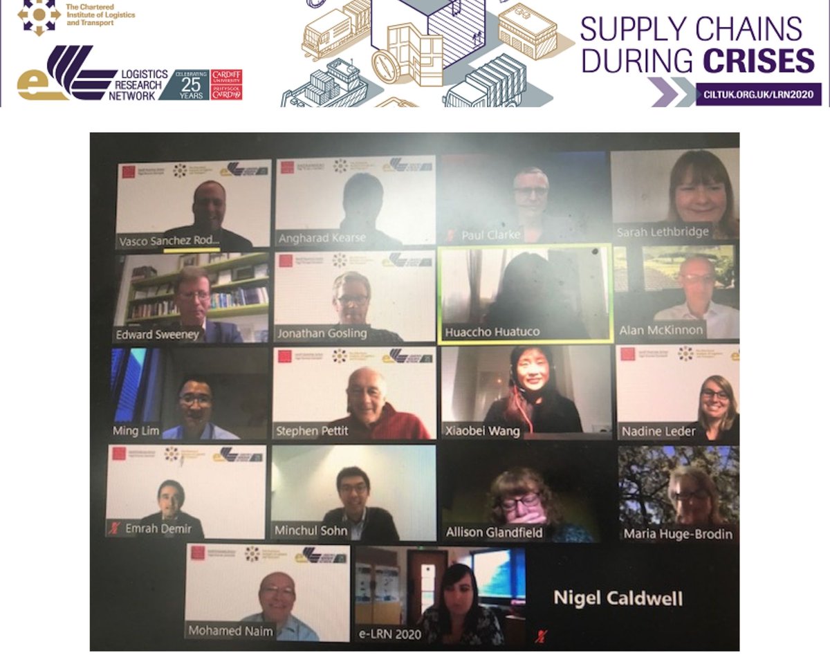 iamcardiffuni's tweet photo. That's a wrap on this morning's session! Great panel discussion led by @CbsExec Sarah Lethbridge to finish. This morning's keynote speakers Prof Alan McKinnon and Paul Clarke CBE delivered fantastic presentations, and great contributions from the stream leads.  

#eLRN2020 https://t.co/bN2gjlpMzW