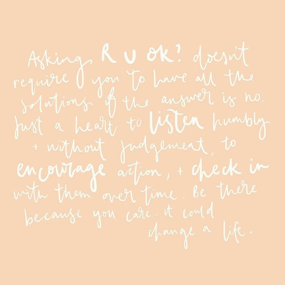AnnIsMyName__'s tweet photo. 🙋‍♀️Before this day ends, I just want to check in with you. Are you ok? Know that I'm here; ready to listen💟😊
#RUOkDay #ImHere #HitMeUp #SlideIntoMyDMs
IG Credit to theleaguewomen &amp; wordsforwomenofficial https://t.co/skJdhUBwok