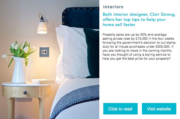 ClairStrongBath's tweet photo. Looking to sell your house? Styling your home for sale can help you get the best price. Read my top tips in the new @inbathmag magazine https://t.co/myFQk4vJyi…
#bathinteriordesigner #interiordesigner #styletosell #sellyourhome #sellyourhouse #cityofbath #homesofbath https://t.co/6nV1N6bjLk