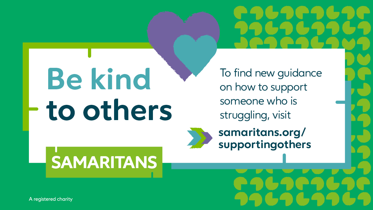 BTSamaritans's tweet photo. Help play a part in suicide prevention by learning about how you can support someone who may be struggling and experiencing suicidal thoughts. Find out more: https://t.co/HfpO5wSQAE #WSPD2020 @NSPA_UK #WSPDEssex https://t.co/uj9stj3SsF