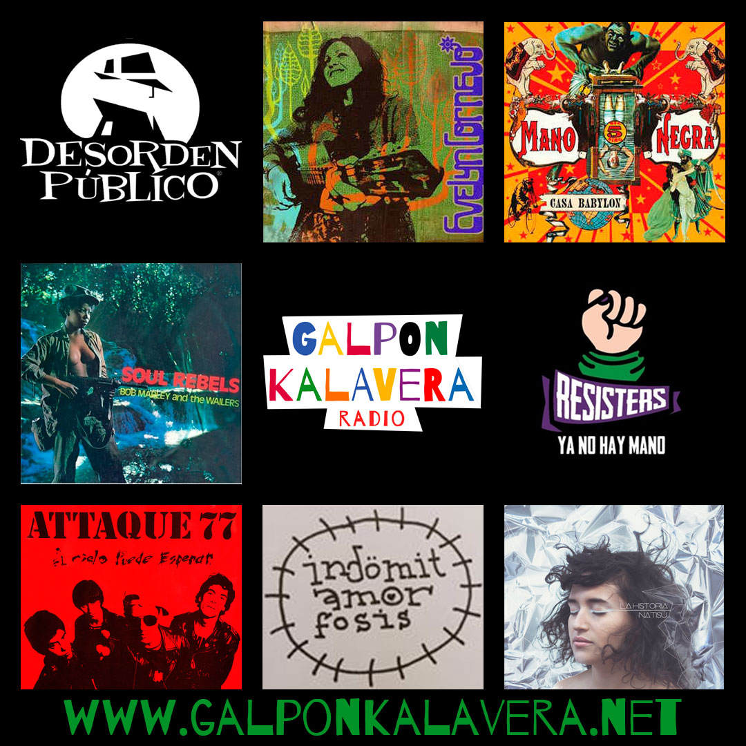 ¿Dónde cayó? ALLÁ CAYÓ! Desorden Publico ya suena en GALPONKALAVERA.NET y ya vienen Evelyn Cornejo / Mano Negra / Bob Marley / Resisters / Attaque 77 / Indomitamorfosis / Natisu y mucha más música mestiza todo el día!
#rockmestizo #ska #reggae #punk #rap #onlineradio