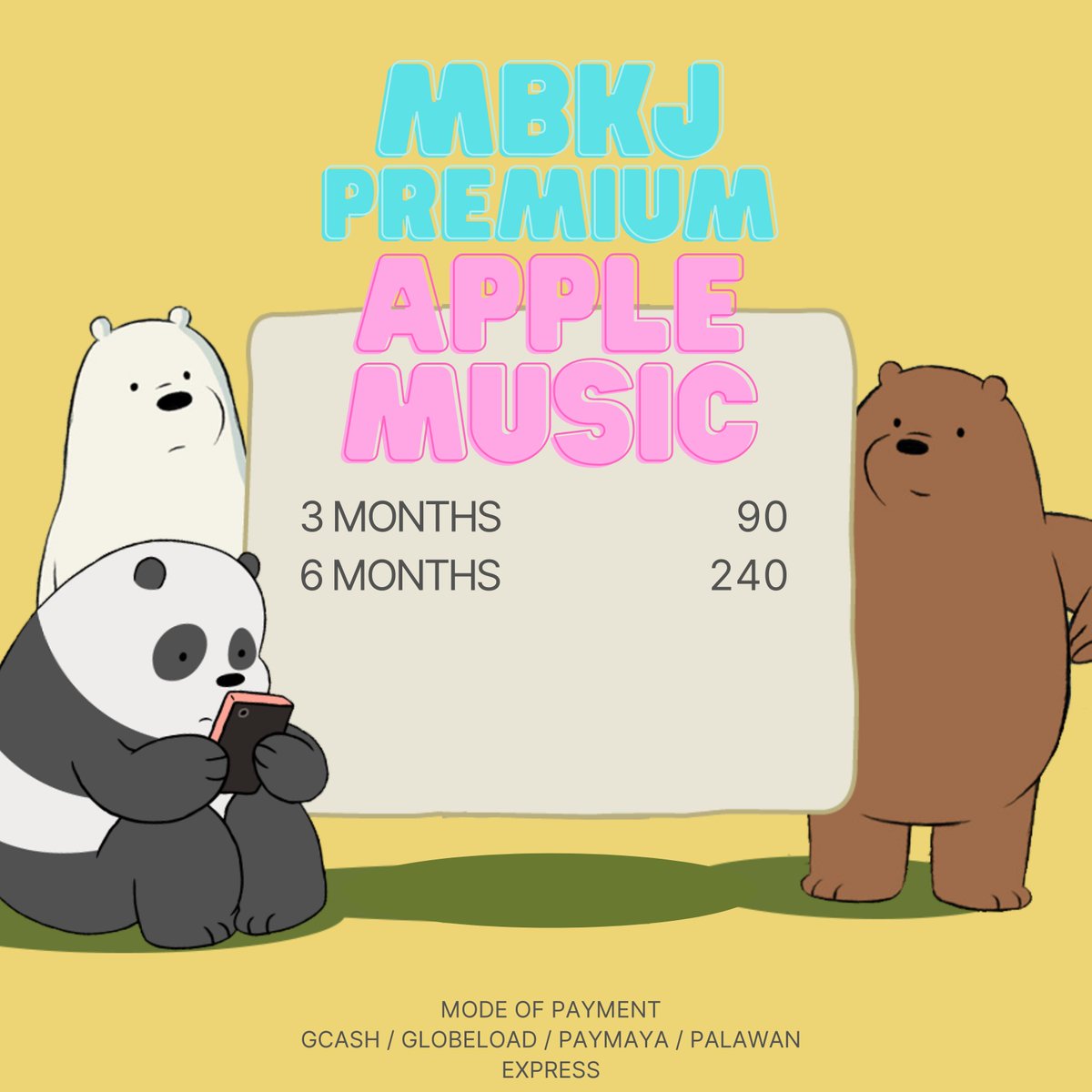 mbkjpremium's tweet photo. Tag/s:

Crunchyroll, Apple Music, Anime, Philippines, Premium Account https://t.co/VVPFIVGxcL