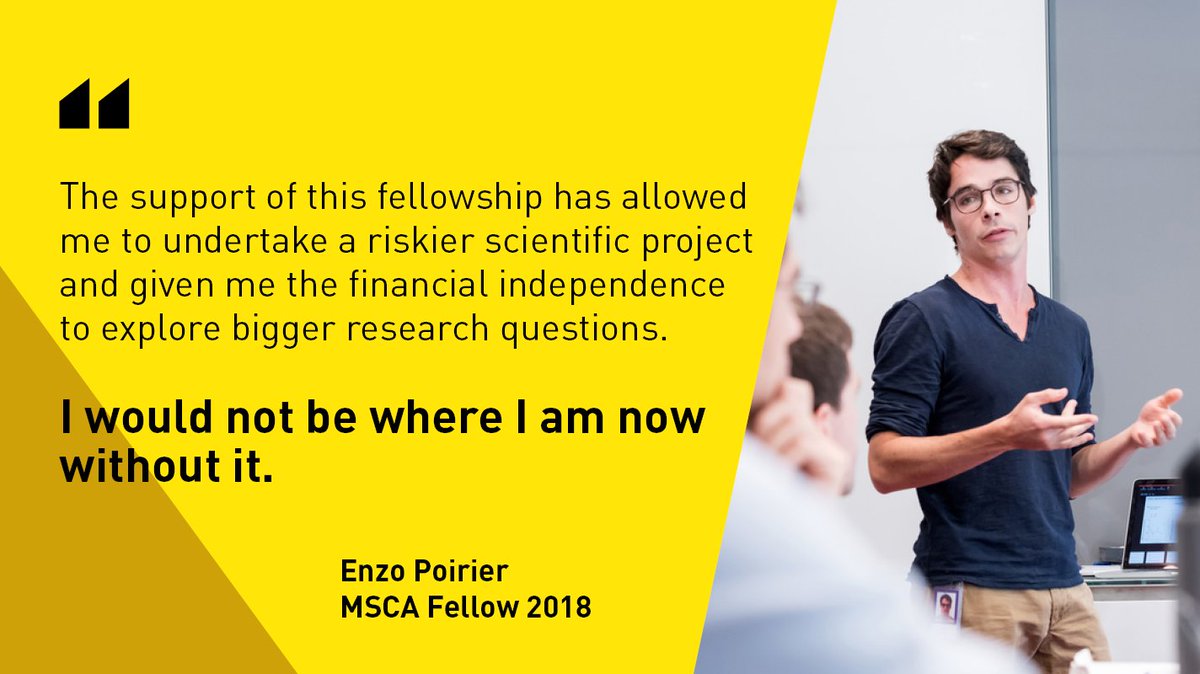 . @EnzoZ_P joined us from  @institutpasteur and was awarded a prestigious Marie Skłodowska-Curie Actions fellowship. His work explores how stem cells manage to fight off viral infections.UK participation in  #HorizonEurope would help boost the next generation of scientists. 