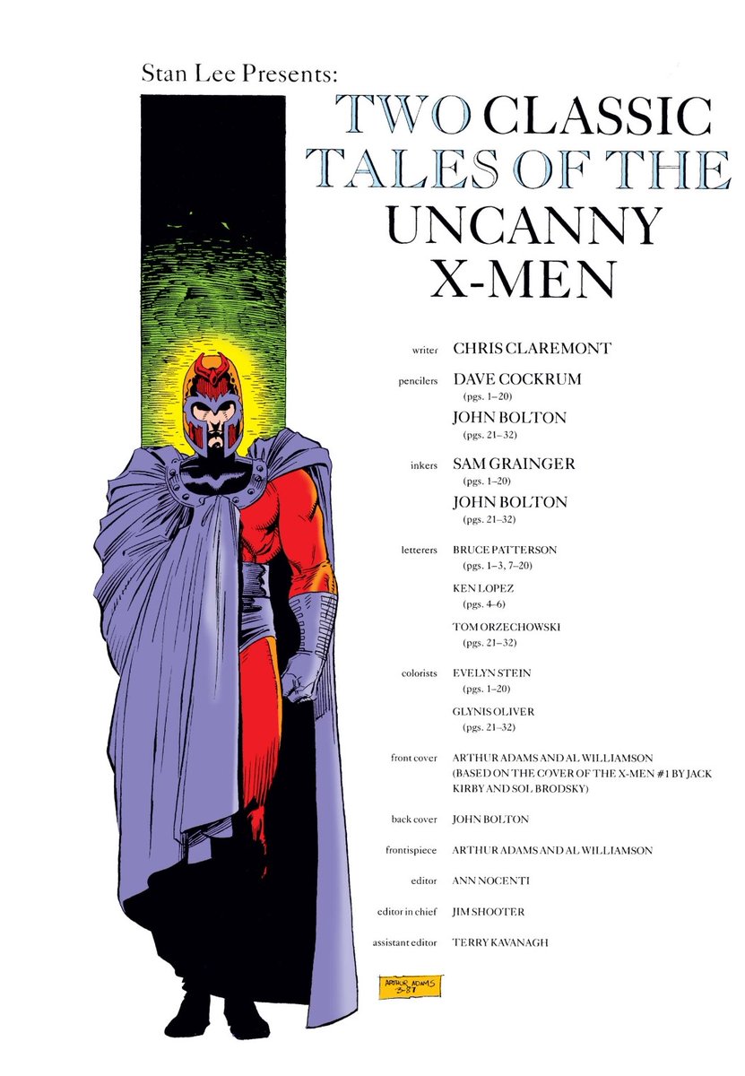 In Classic X-Men #12, Claremont finally fleshes out the Magneto backstory that had only been glimpsed at before, despite being a prominent villain for 25 years at the time. 2/9
