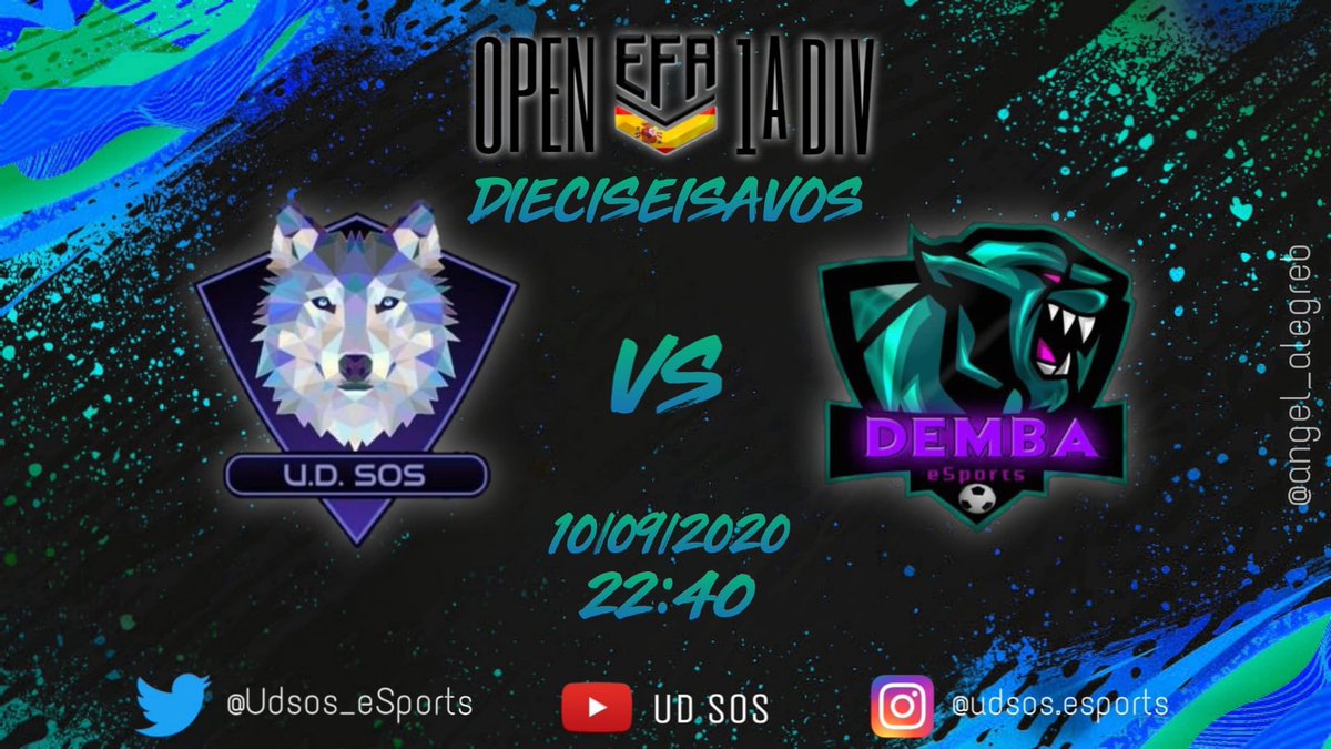 InterSOSeSports's tweet photo. Ayer conseguimos pasar a la Cuarta Ronda del #OPENEFA, acceso a Primera División. @EfaEspana 

El rival de hoy, muy conocido para nosotros a lo largo de la pasada temporada: @DembaeSports 

🔥🔥🔥🔥🔥🔥🔥🔥🔥🔥

Editor: @Angel_AlegreB 

#VAMOSSOS
#SIESSOSESBUENO https://t.co/nuWY0PjfAY