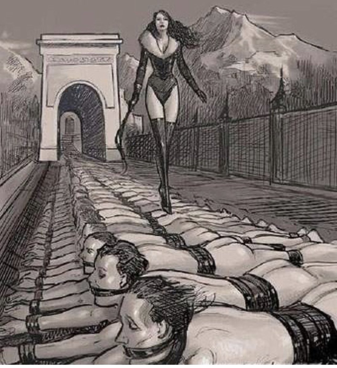 Amazing fetish art by #Sardax.