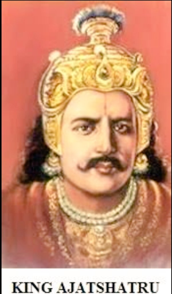  #Thread Rise of Magadh-part II (Haraynka Dynasty) Ajatshatru:The dare devil(495-462 BC) Ajatshatru was eldest son of Bimbisar who aggressively persuaded imperial policy of his father. He proved himself a fearless warrior and claimed succession of Bimbisar. Bimbisar was over