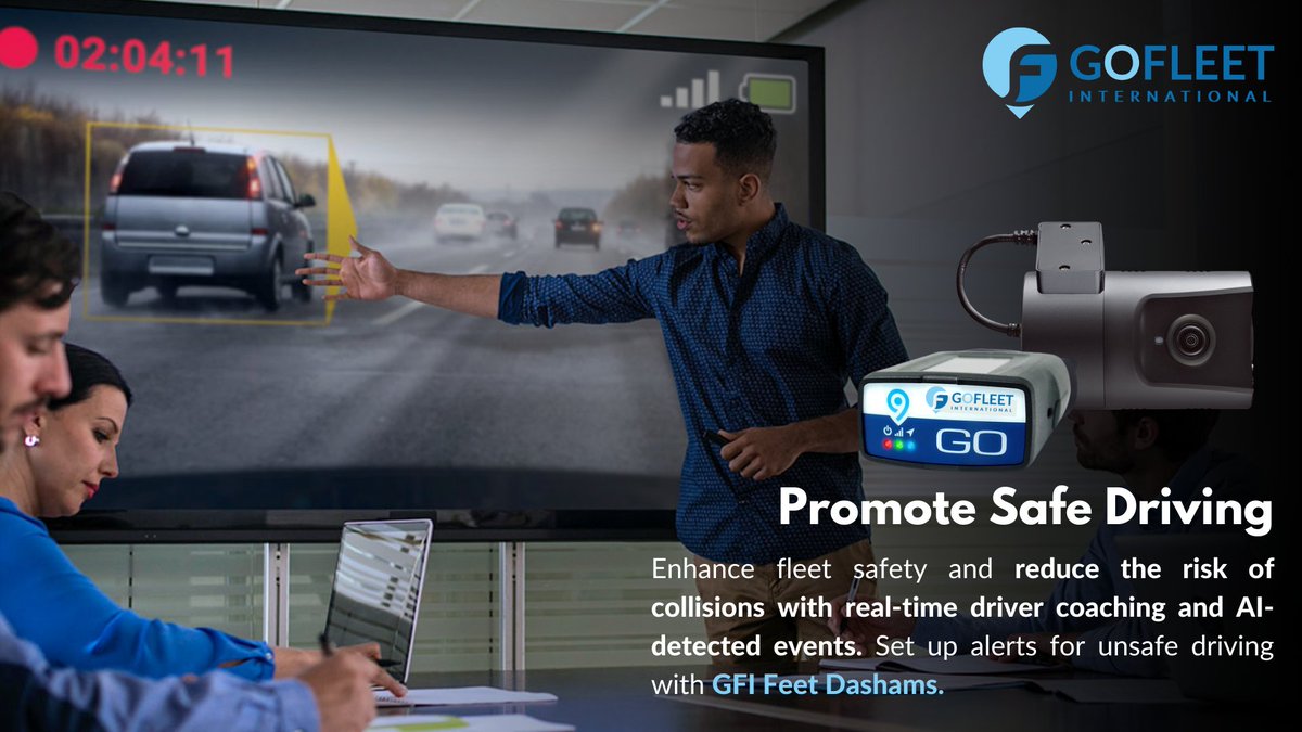 GofleetI's tweet image. GFI Fleet Dash-cams: Record high-definition videos using dash cams and mobile video systems, seamlessly integrated with GFI’s open fleet telematics platform. To know more, book a system demo today at lnkd.in/fwNr9eP #WeAreGFI #GofleetInternational

#Telematics #Dubai #GPS