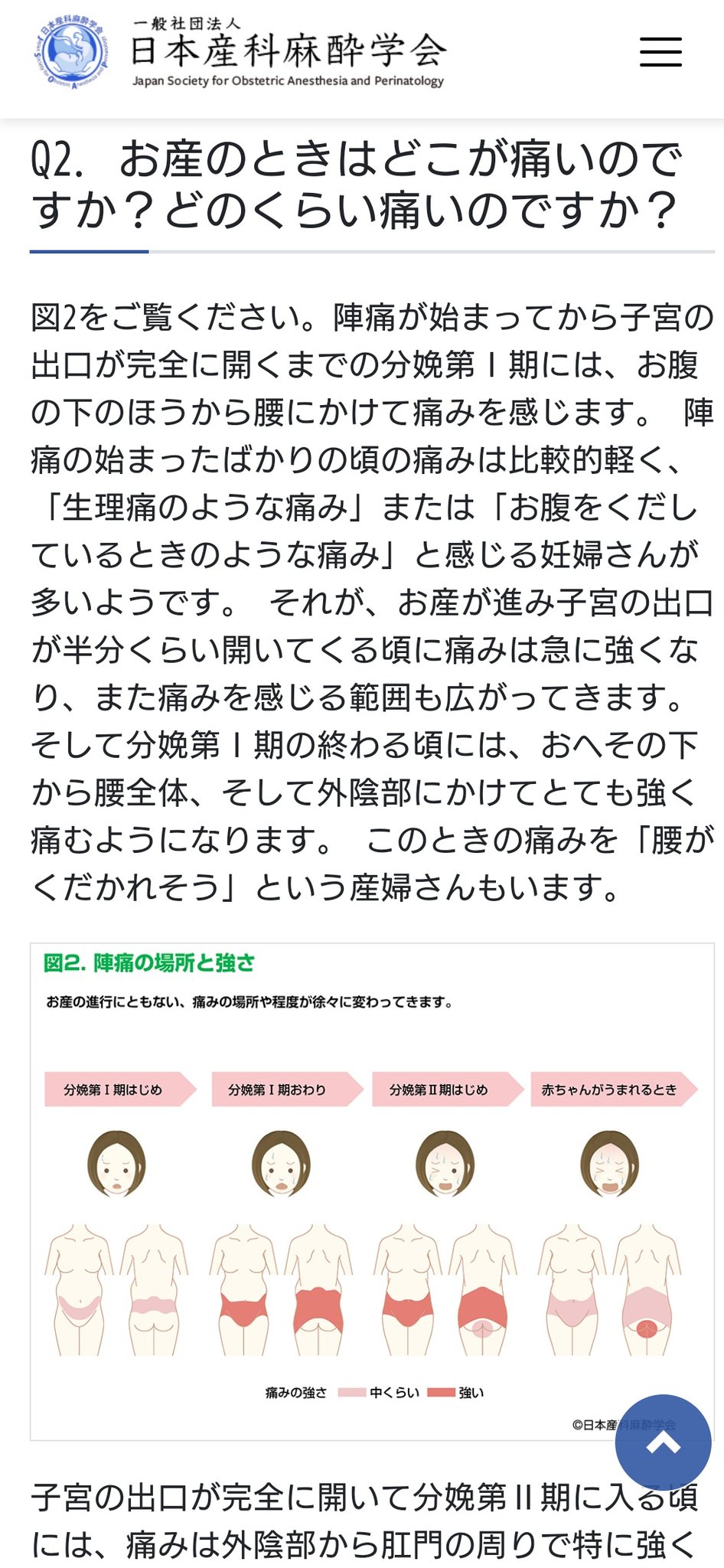 エクボ ノ ﾟ3ﾟ 陣痛の痛み方 これが分かりやすいと思う 出産 分娩 陣痛 日本産科麻酔学会 T Co Shvj5iydlv Twitter