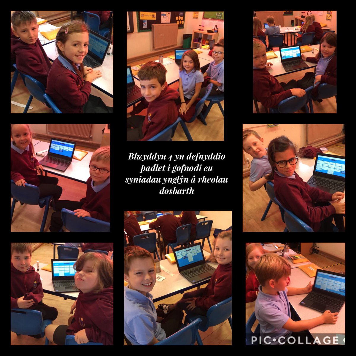 YsgolGwenllian's tweet photo. Blwyddyn 4 yn defnyddio padlet i gofnodi eu syniadau ynglŷn â rheolau dosbarth. #ffcd #llyth
Year 4 using a padlet to record their ideas about class rules. https://t.co/SPZ6D2F7Jv