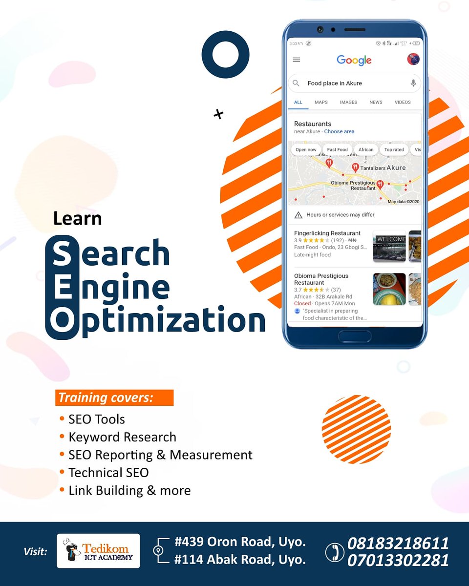 tedikom_academy's tweet photo. Learn how to optimize website content and pages to rank high on Search Engines @tedikom_academy

100% practical training guaranteed.

#cometoTedikom #SEO  #DigitalMarketing #tedikomictacademy #Uyo https://t.co/lpJWs6N99O