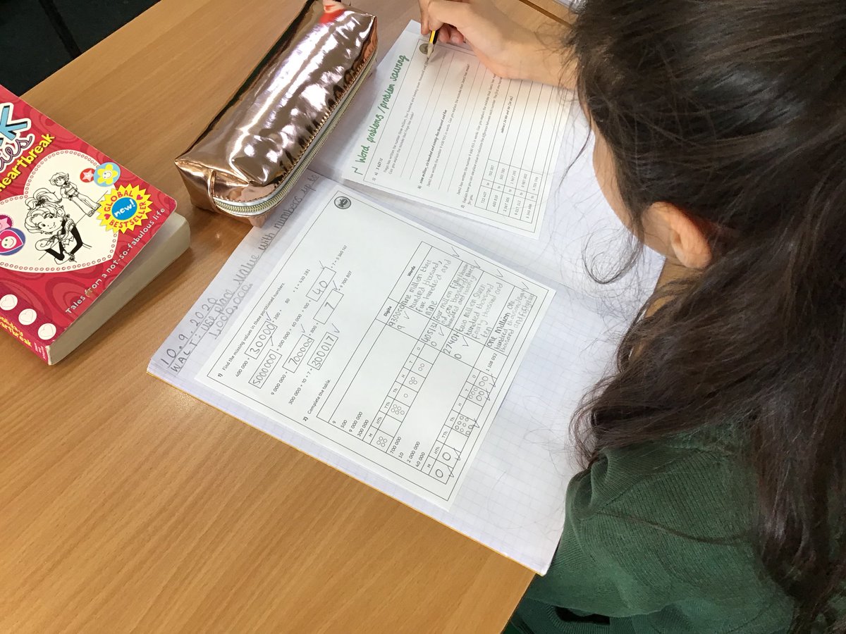 HawksMps's tweet photo. In maths, we were going over place value and answering a variety on questions based on place value. We’re also getting used to self-marking our own work! @MathsMPS https://t.co/8mSECDq1mA