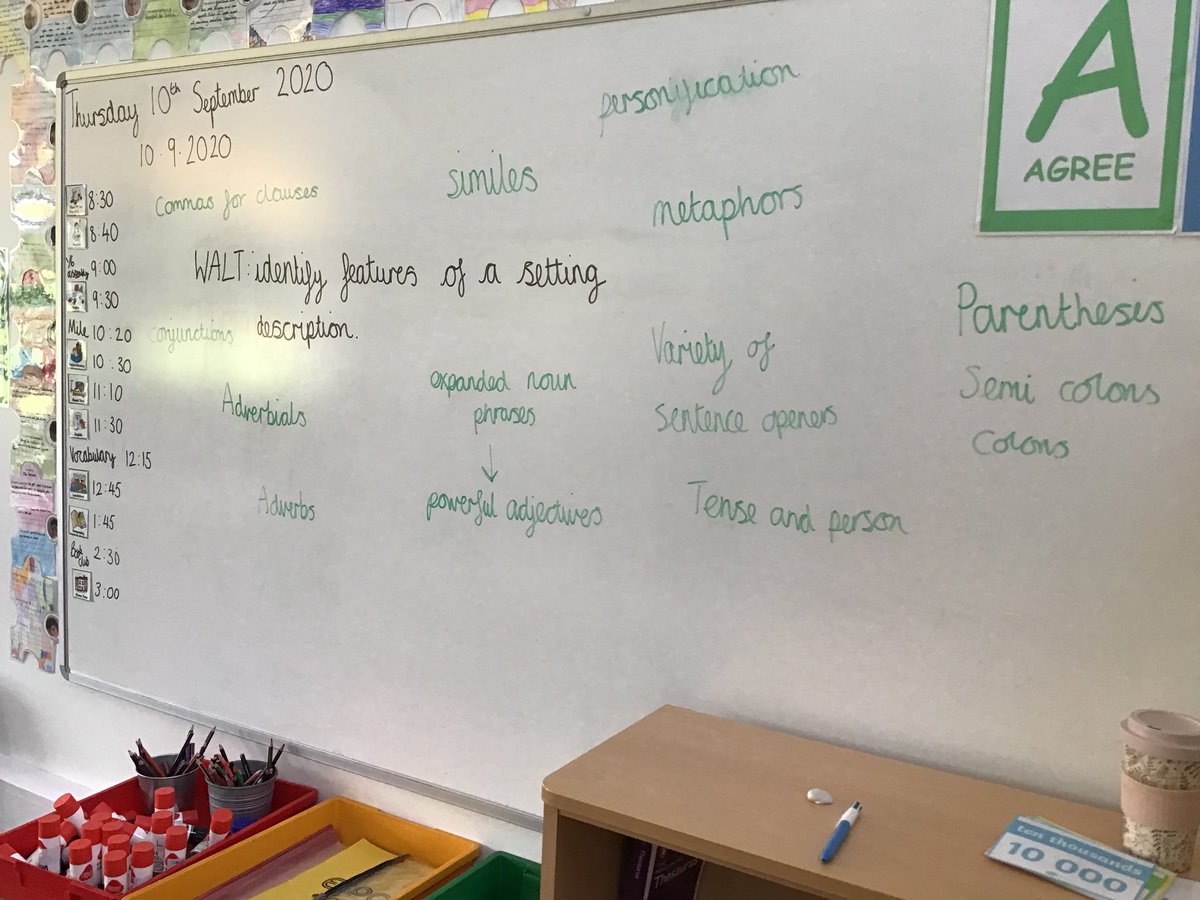 HawksMps's tweet photo. In English, we are identifying features of a setting description. We are creating a key and working hard to present our work neatly in books. @EnglishMPS_ https://t.co/KOqqaLQnaX