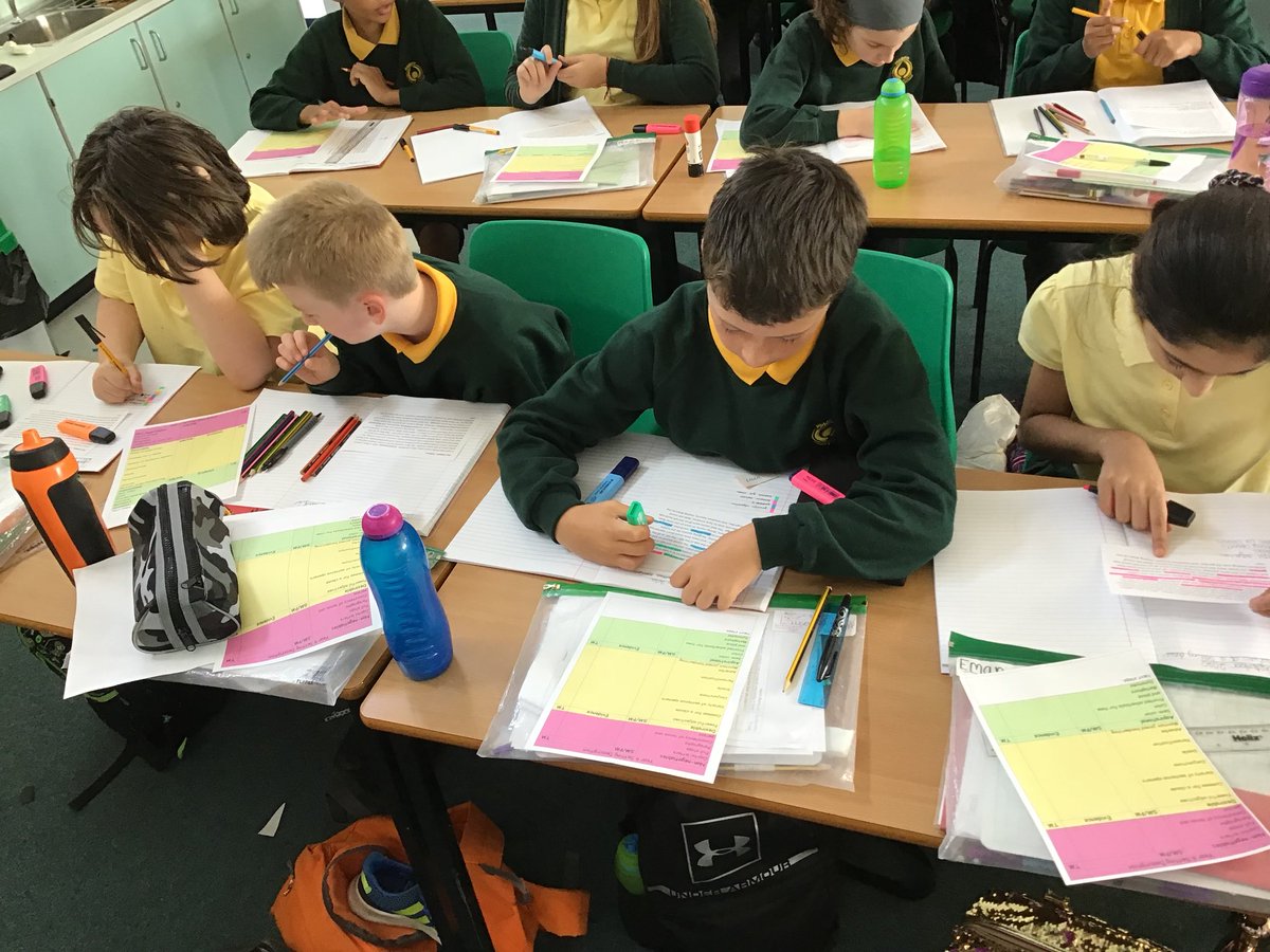 HawksMps's tweet photo. In English, we are identifying features of a setting description. We are creating a key and working hard to present our work neatly in books. @EnglishMPS_ https://t.co/KOqqaLQnaX
